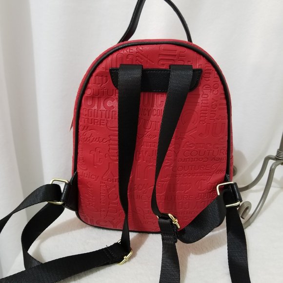 Juicy Couture Backpack Red Black Brand New with Tags - Picture 4 of 9